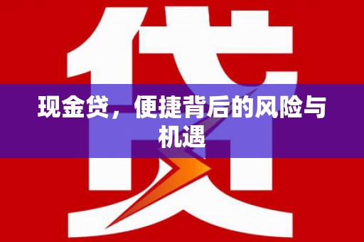 黑山现金贷，便捷背后的风险与机遇
