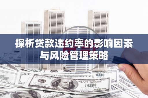 黑山探析贷款违约率的影响因素与风险管理策略
