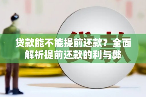 黑山贷款能不能提前还款？全面解析提前还款的利与弊