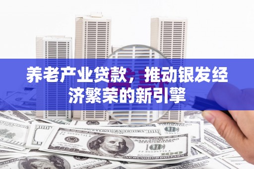 黑山养老产业贷款，推动银发经济繁荣的新引擎