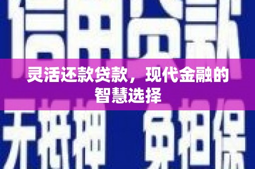 黑山灵活还款贷款，现代金融的智慧选择