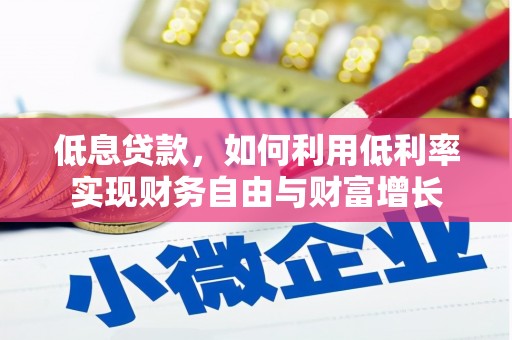 黑山低息贷款，如何利用低利率实现财务自由与财富增长